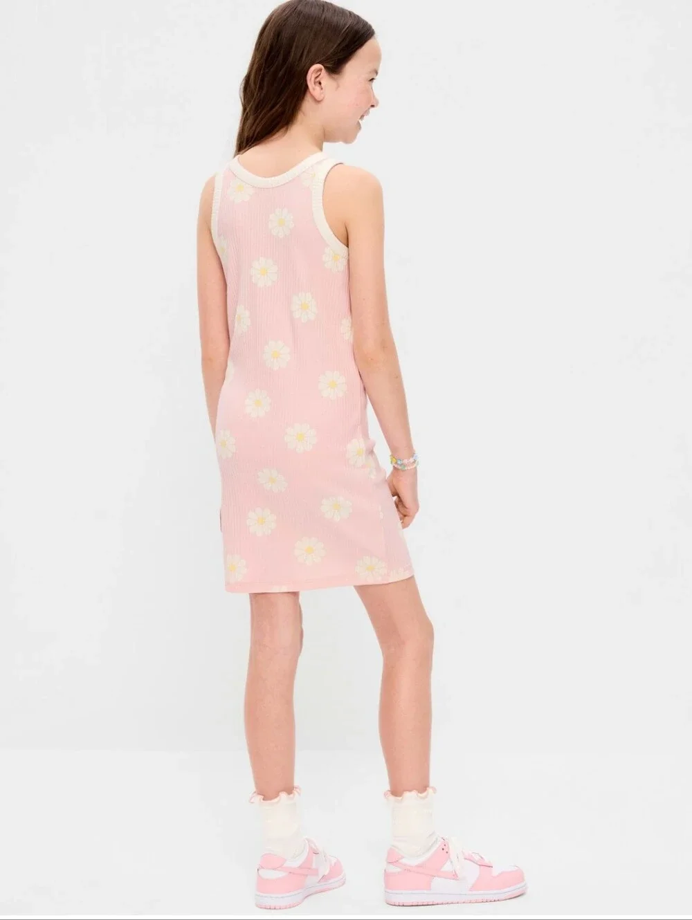 Old Navy Daisy Printed Ribbed Tank Dress (SizeM/8)